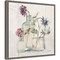 Blossoms on Birch II by Cheri Blum 16-in. W x 16-in. H. Canvas Wall Art Print Framed in Grey